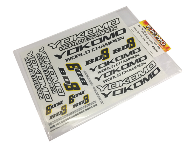 YOKOMO　ZC-BD8-1　BD8 デカール