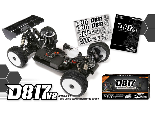 HB RACING　204272　HB D817 V12 1/8 Competition Nitro Buggy Kit