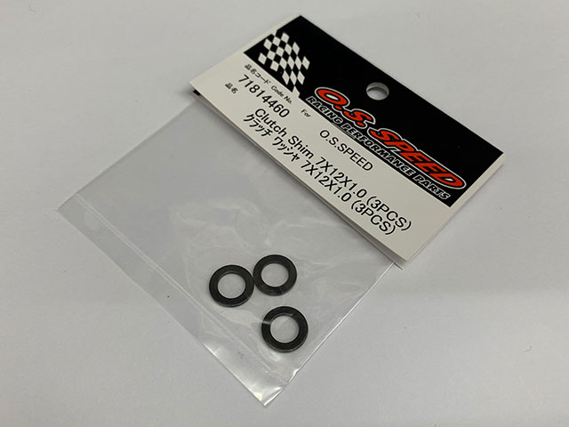 O.S.ENGINE　71814460　O.S. SPEED 7x12x1.0 ワッシャ（3枚入）