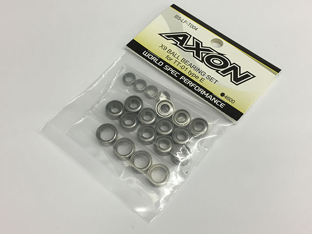 AXON　BS-LF-T004　X9 BALL BEARING SET for TT-01 type E