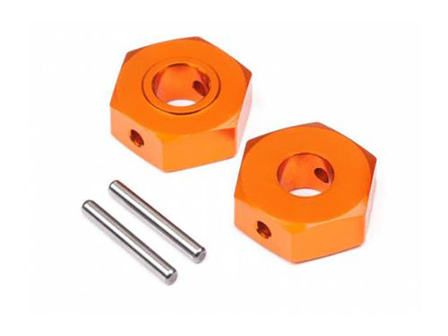 HB　HB112746　ALUMINUM HEX HUB 12MM (REAR/2PCS)(D418)