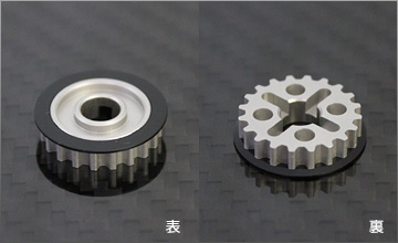 RC-MISSION　MI-PL20-T4　RC-MISSION 高精度アルミニウムセンタープーリー20T【XRAY T4用】