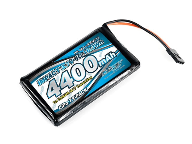 Muchmore　MLI-4400MT17　インパクトLi-Poバッテリー 4400mAh/3.7V 4C SANWA M17 送信機用