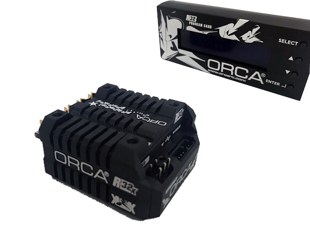 PROSPEC　OES861XB-PC　ORCA ORCA R32X ESC【ブラック】 & プログラムカードセット