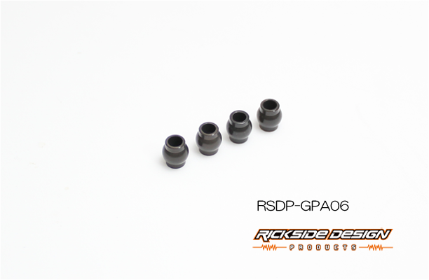 RICKSIDE DESIGN　RSDP-GPA06　HD Coated Aluminium Ball 6mm For Sway Bar Link 4個入
