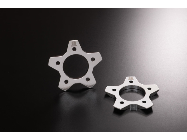 T4WORKS　T4-WD01CM　ビレットインナー【スターディスク/クロームメッキ/2個入】