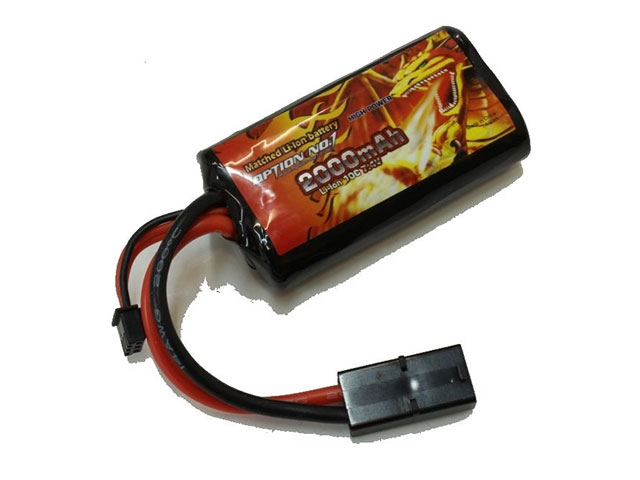 OPTION-NO.1ãNO-LLC2010ãLiIon7.4V 2000mAh 10Cï¼ãã³ã·ã³ã°ã©ã¤ãã¼é©åãµã¤ãºï¼