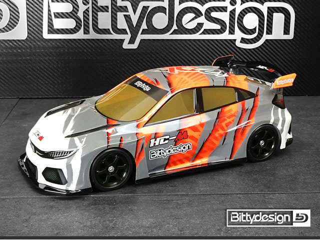 Bittydesign　BDFWD-HCM　HC-M Mシャーシ用クリアーボディ【ホイルベース210-225mm】
