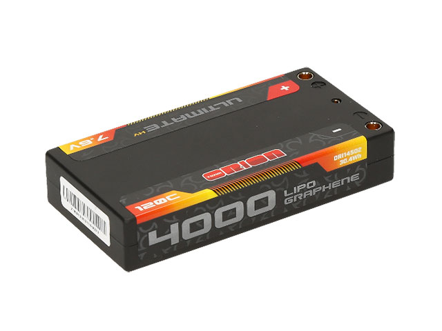 TEAM ORIONãORI14502ãUltimate Graphene HV Lipo Shorty 4000 LCG 7.6V 120C