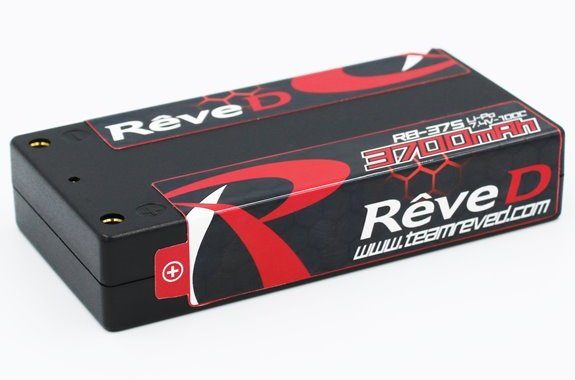 Rêve D　RB-37S　7.4V／3700mAh ショートサイズ Li-Po バッテリー