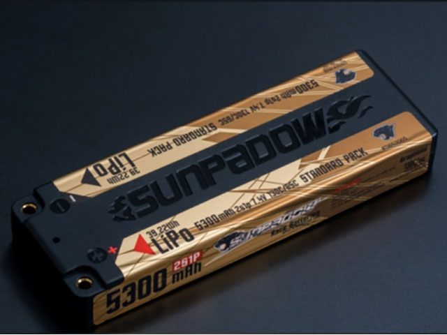 SUNPADOWãS653065ã7.4V / 5300mAh / 130C GOLDEN SERIES LCGãªãããããªã¼