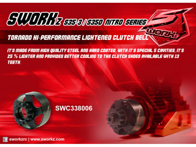 SWORKz SWC-338006 ハイパフォーマンスクラッチベル(13T) SWORKz SWC-338006 ハイパフォーマンスクラッチベル(13T)