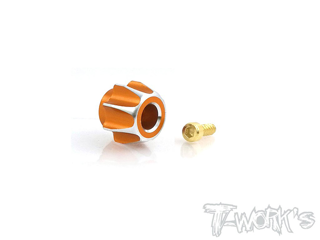 TEAM AJ　TA-117O　サンワM17/MT44用アルミ製ダイアル【オレンジ】