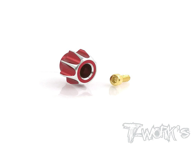 TEAM AJ　TA-117R　サンワM17/MT44用アルミ製ダイアル【レッド】