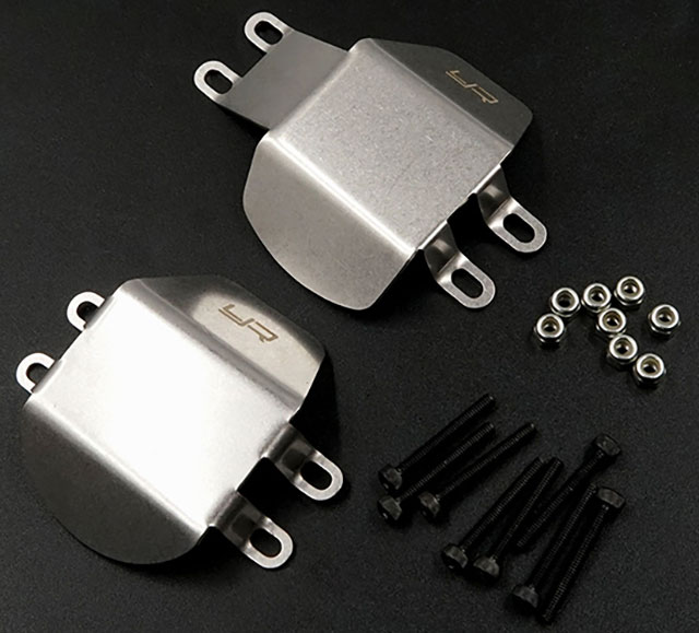 YEAH RACING　TACC-039　ステンレススチール F & Rデフプロテクター タミヤCC-02用