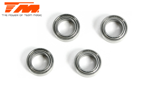 TEAM MAGIC　TM150407ST　Ball Bearings - metric - 4x7x2.5mm (4 pcs)