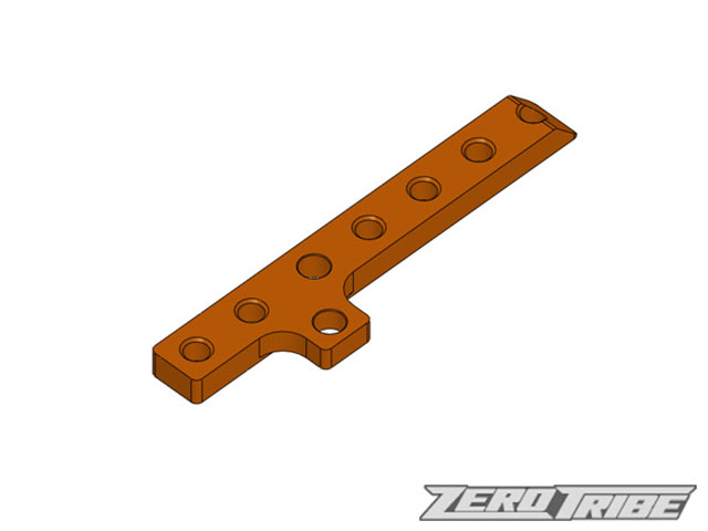 ZEROTRIBE　ZT1064　アルミモーターマウントプレート（T4用ハイブリッドシャーシ専用）