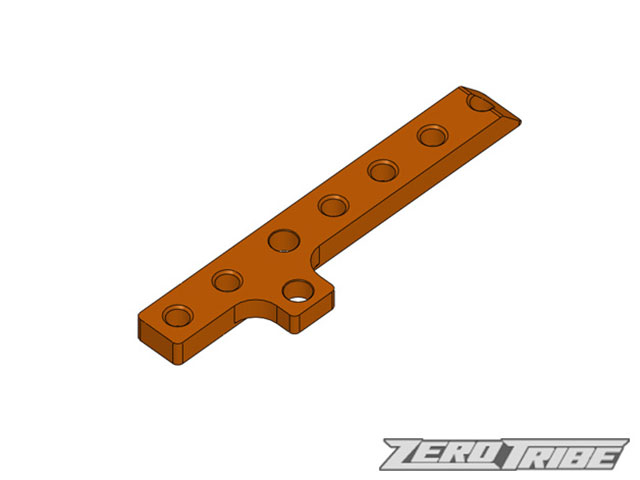 ZEROTRIBE ZT1064 アルミモーターマウントプレート(T4用ハイブリッドシャーシ専用) ZEROTRIBE ZT1064 アルミモーターマウントプレート(T4用ハイブリッドシャーシ専用)