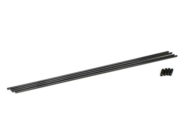 KYOSHO　1708　カラーアンテナ黒キャップツキ(4pcs)