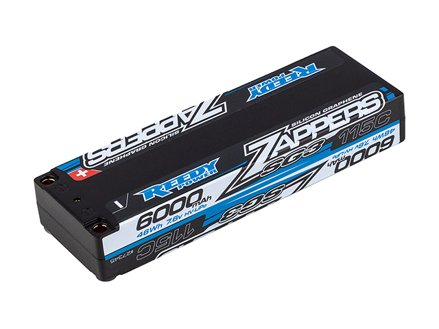 ASSOCIATED　27345　REEDY Zappers SG3 6000mAh 115C 7.6V Li-Poバッテリー