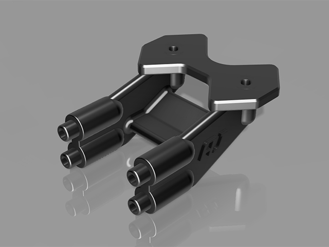 TEAM AJ　3D-AB6WM　アソシB6用ワンピースウイングマウントVer.2