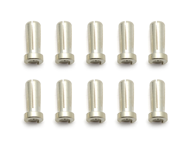 ASSOCIATED　RE646　REEDY シルバーバレットコネクター・5mm【ロープロ/10個入】