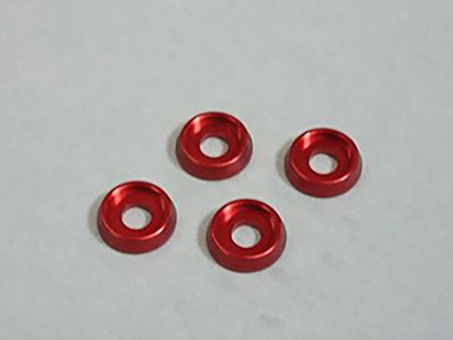 AMR　AMR-026R　M3ヘックススクリューワッシャー（レッド/4pcs）