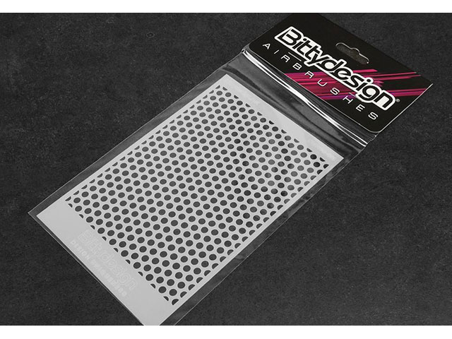 Bittydesign　BDSTC-001　ポリカボディー塗装用ステンシル【Holes】