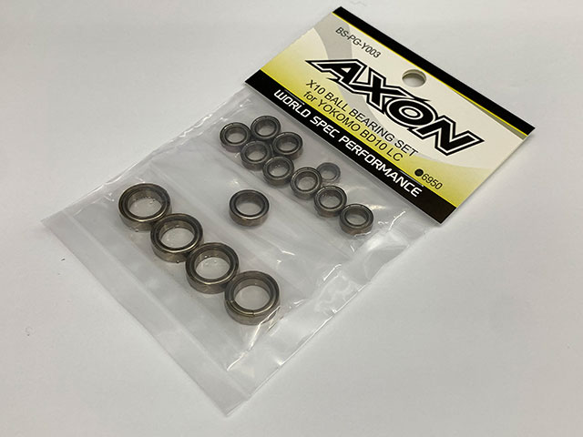 AXON　BS-PG-Y003　X10 BALL BEARING SET for YOKOMO BD10 LC