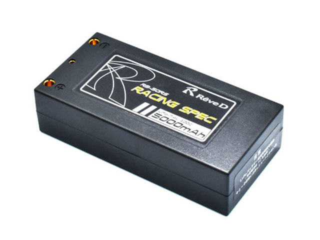 Rêve D　RB-50RS　7.4V 5000mAh ショートタイプLi-Poバッテリー