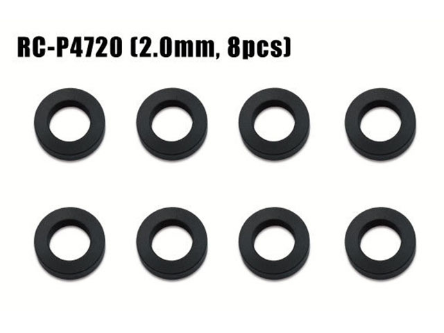 Rêve D　RC-P4720　POM製 Φ4mm×Φ7mm スペーサー（2.0mm厚、8枚入）