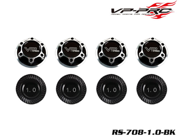 RICKSIDE DESIGN　RS-708-1.0-BK　17MM Wheel Nut-1.0(Black)