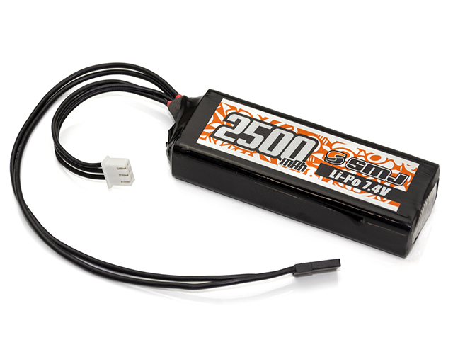 SMJ　SMJ1324　受信機Li-Po バッテリー 7.4V 2500mAh