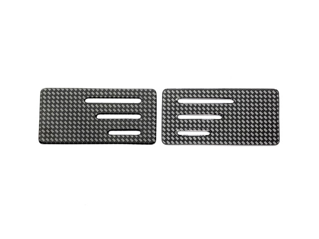SMJ　SMJ1325　1/10EPツーリングカー用リアウイング翼端板（カーボン柄/0.8mm/2 枚入り）
