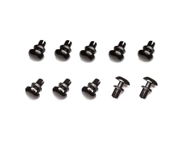 SMJ　SMJ1331BK　プッシュリベット（3mm/10 個/ ブラック）