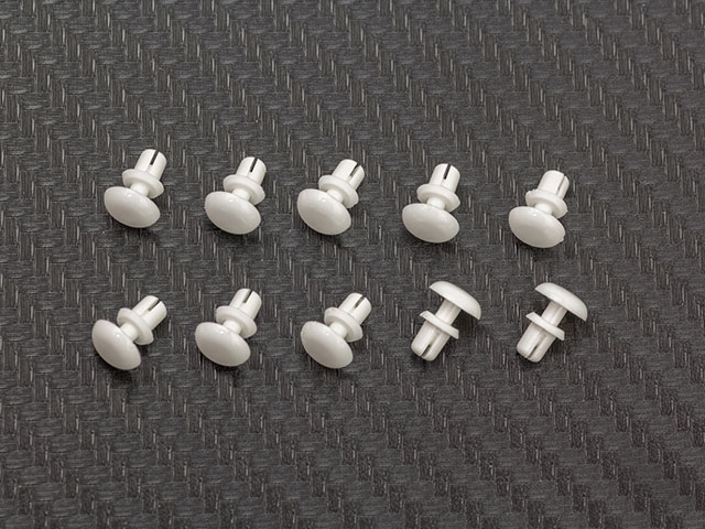 SMJ　SMJ1331WT　プッシュリベット（3mm/10 個/ ホワイト）
