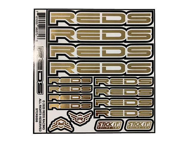 REDS　STCK0006　REDS ロゴデカール2020【クローム/ゴールド】