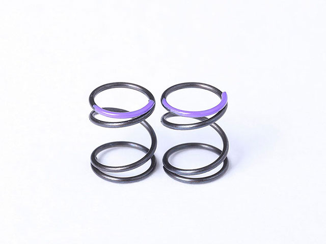 TEAM BOMBER　TB20270　HQフロントスプリング 【スーパーソフト /パープル/0.45mm×3.5巻き】