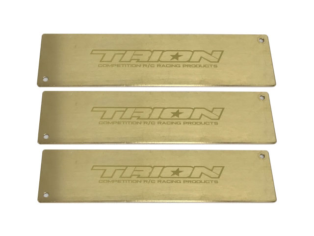 TRION　TE-TUWT3P　ツーリングカー用 真鍮ゴールデンウェイト3枚（約138 x 35 x 1mm、約40g）