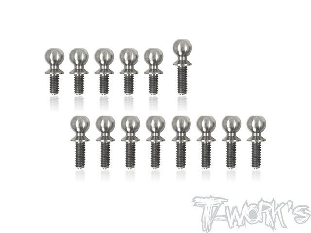 TEAM AJ　TP-104　64チタン製ボールエンドセット【アソシB74.1/B74用】