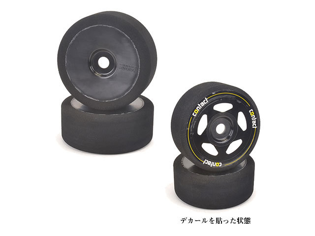 contact　JB35B　Contact 1/8GT用 接着済みフォームタイヤ ブラック 103mm【35度/2個入】