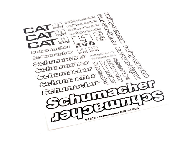 Schumacher　U7954　DECALS - CAT L1 EVO PRE-CUT