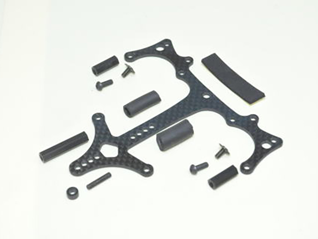 ZEN　Z1053#　F103カーボンリヤアッパーデッキ２ ショートLIPO対応