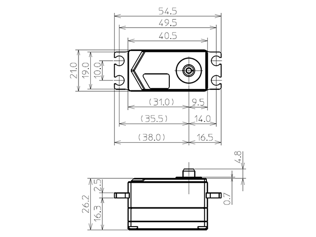FUTABA　00107284-3　HPS-CT701 ブラシレスロープロサーボ