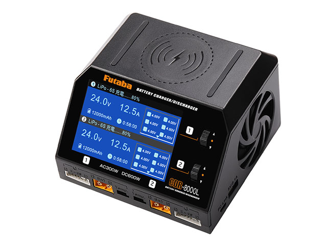 FUTABA　00107369　CDR-8000L・AC/DC入力対応デュアル バランス充電器