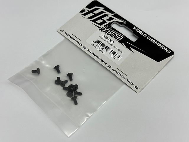 HB RACING　HB204588　Flush Fastener M3x6mm (10pcs)【D2 Evo】