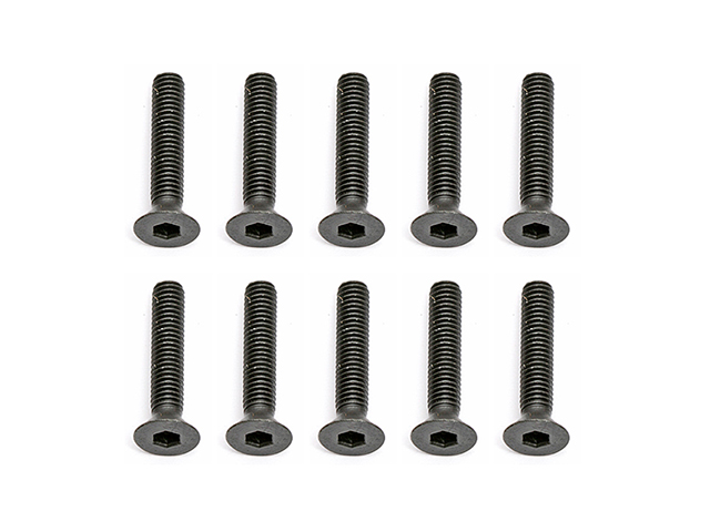 ASSOCIATED　25204　フラットヘッドスクリュー【M3x16mm/10本入】