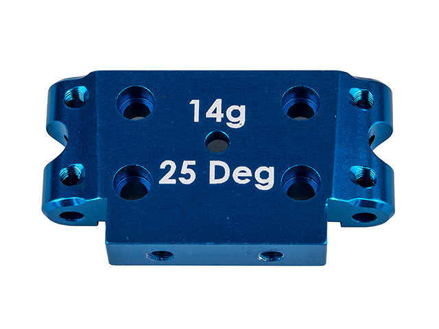 ASSOCIATED　72006　FT アルミ製フロントバルクヘッド【25Deg/ブルー/RB10】