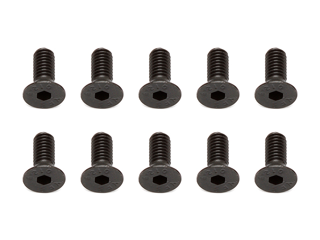 ASSOCIATED　81262　フラットヘッドスクリュー【M4x10mm/10本入】