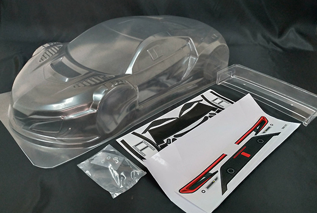 Asuka Create　AC0313#　NFX 1/8GT用クリアボディー（325mm）